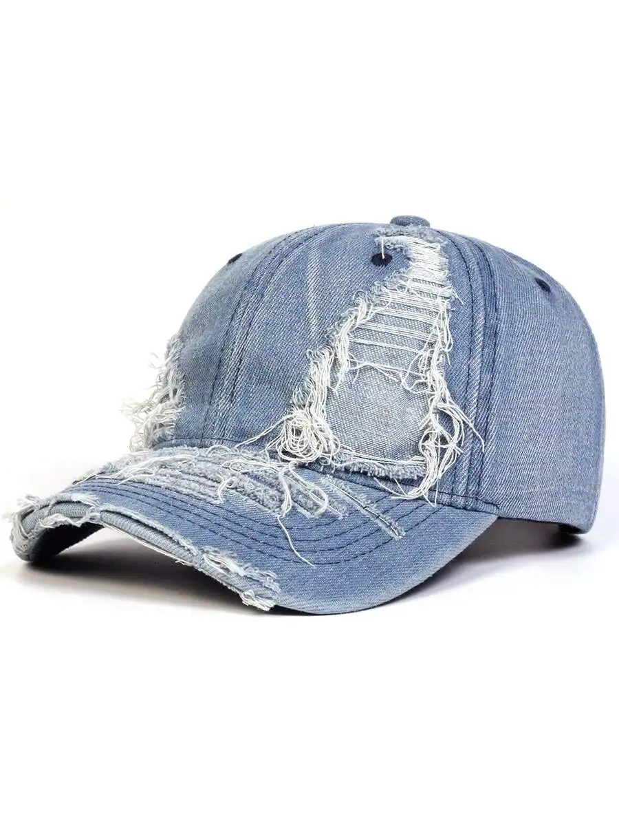 Men Vintage Distressed Denim Baseball Cap Adjustable Casual Outdoor Sun Hat
Men Vintage Distressed Denim Baseball Cap Adjustable Casual Outdoor Sun Hat