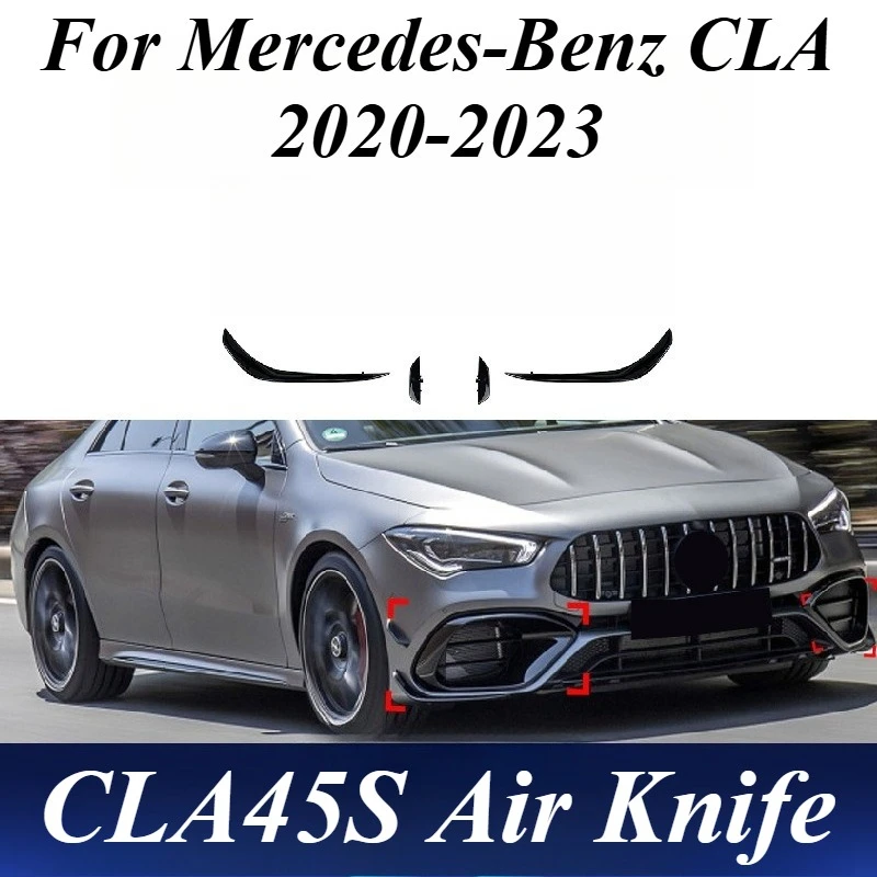 For Mercedes CLA C118 2020-2023 Front Bumper Air Deflector Kit AMG Style ABS Gloss Black Fog Light Area Styling Car Accessories
For Mercedes CLA C118 2020-2023 Front Bumper Air Deflector Kit AMG Style ABS Gloss Black Fog Light Area Styling Car Accessories