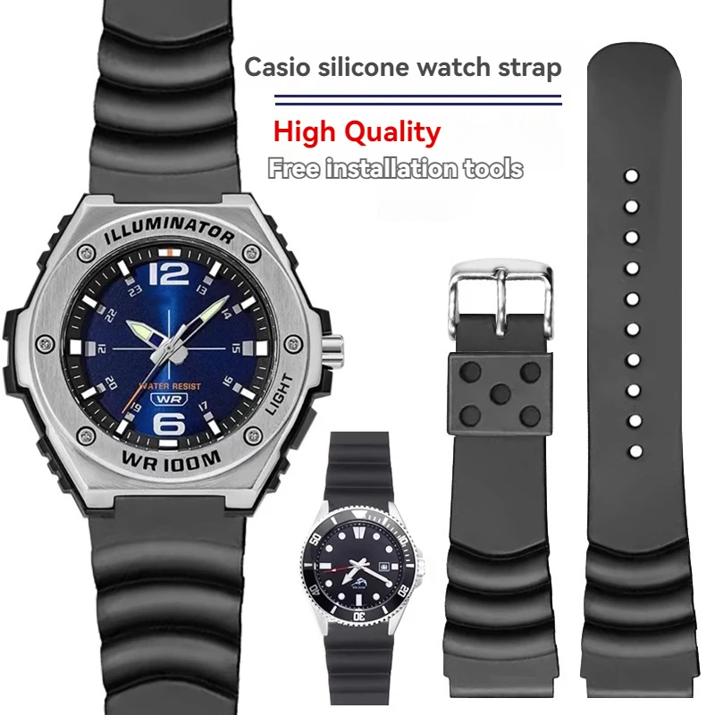 Silicone Watch Strap for Casio Swordfish MDV-106 MDV-106 MTP-VD01 MDV-107 Steel Heart Rubber Watchband Outdoor Sports Bracelet
Silicone Watch Strap for Casio Swordfish MDV-106 MDV-106 MTP-VD01 MDV-107 Steel Heart Rubber Watchband Outdoor Sports Bracelet