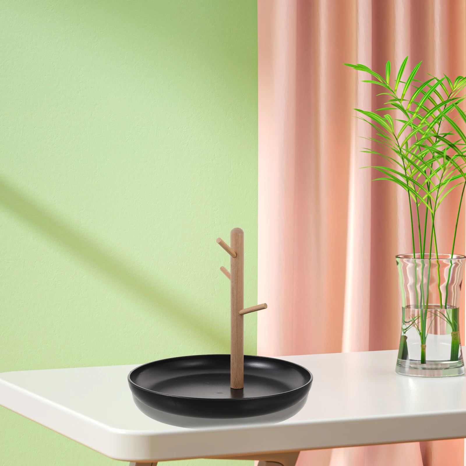 Black ABS Jewelry Stand Necklace Holder Key Tray Perfume Organizer Simple Earring Storage Rack Bracelet Display Trays
Black ABS Jewelry Stand Necklace Holder Key Tray Perfume Organizer Simple Earring Storage Rack Bracelet Display Trays