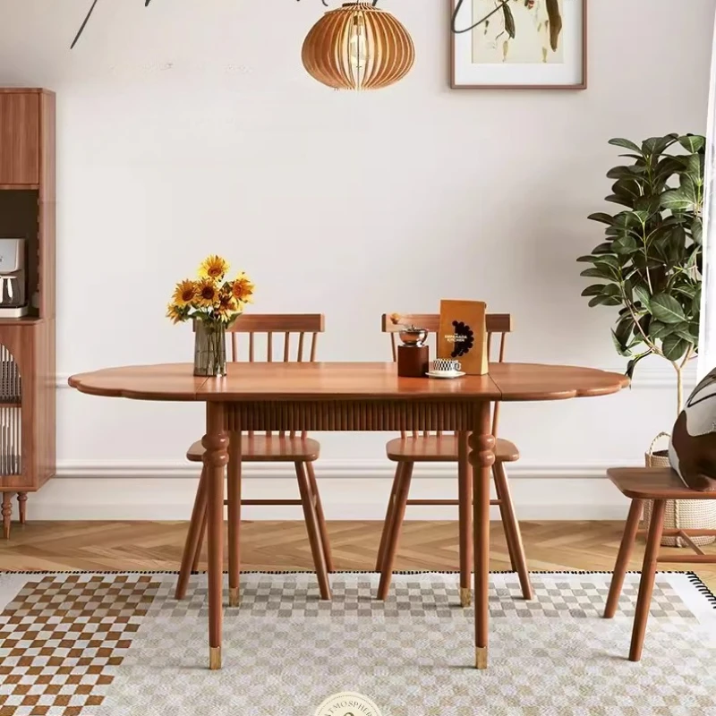 Угловой выдвижной обеденный стол, складной деревянный бытовой стул в стиле ретро, деревянный дизайн, мебель для гостиной Mesa De Comedor, дома
Угловой выдвижной обеденный стол, складной деревянный бытовой стул в стиле ретро, деревянный дизайн, мебель для гостиной Mesa De Comedor, дома