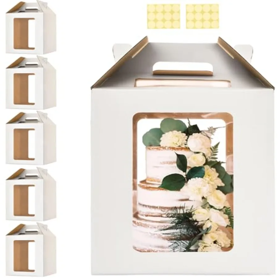 14x14x14 Inch Tall Cake Boxes with windows 14in Large Tiered Cake Boxes 5pack 12in Layer Tall Baking Carrier Disposable Cake Co
14x14x14 Inch Tall Cake Boxes with windows 14in Large Tiered Cake Boxes 5pack 12in Layer Tall Baking Carrier Disposable Cake Co