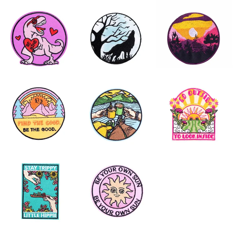 Iron On Patches for Clothes The Sun Clothing Stickers Fabric Sewing Embroidered Patch Thermal Adhesive Applique Fusible Badges
Iron On Patches for Clothes The Sun Clothing Stickers Fabric Sewing Embroidered Patch Thermal Adhesive Applique Fusible Badges