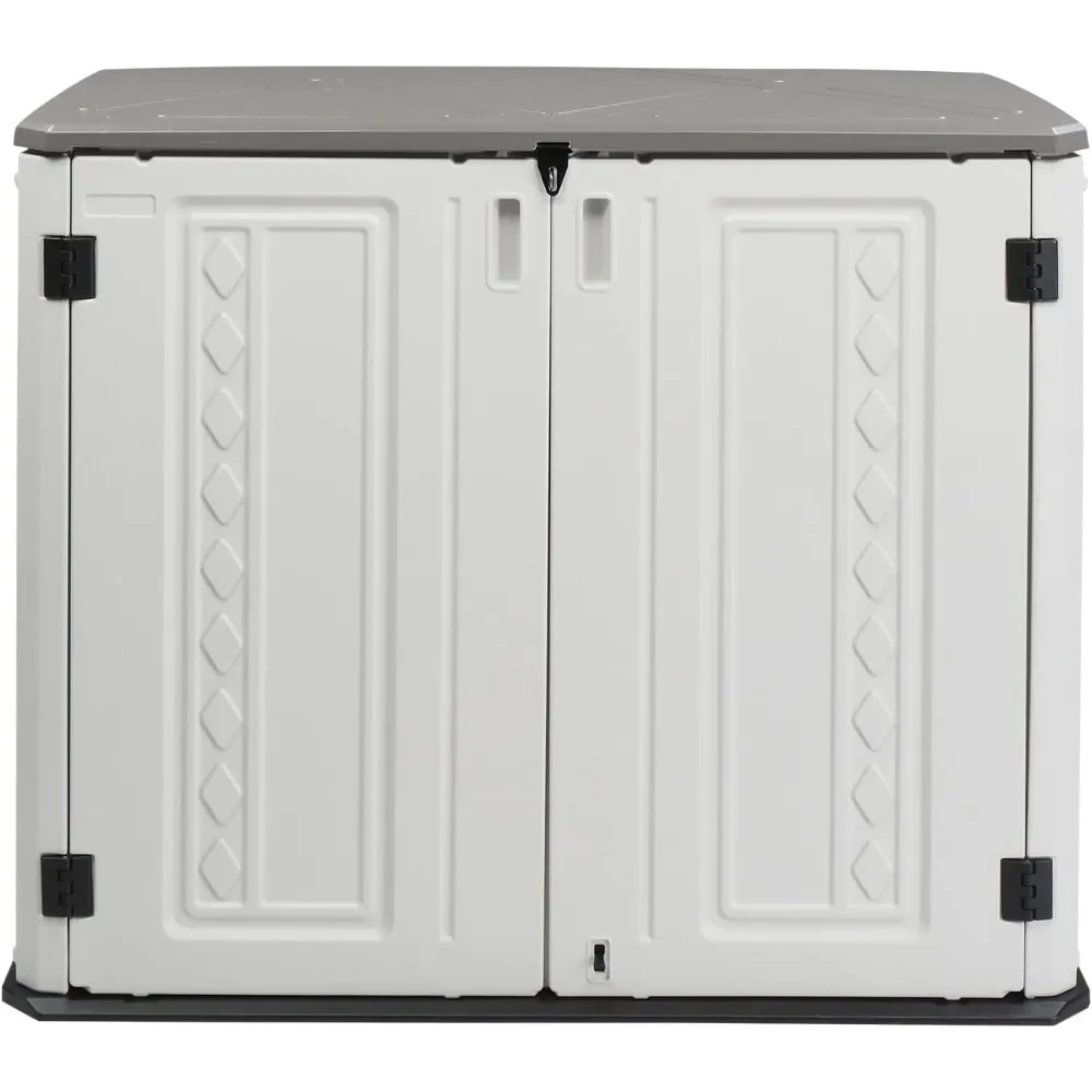 Outdoor Horizontal Storage Shed Waterproof, 50 Inch X29 Inch X41 Inch Terrace Storage Cabinet
Outdoor Horizontal Storage Shed Waterproof, 50 Inch X29 Inch X41 Inch Terrace Storage Cabinet