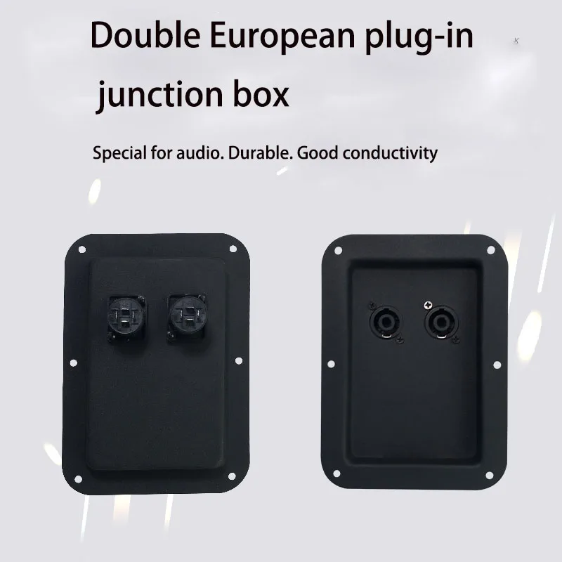 2 pcs Professional stage speaker junction box wiring board speaker patch panel speaker accessories 4-core socket iron
2 pcs Professional stage speaker junction box wiring board speaker patch panel speaker accessories 4-core socket iron