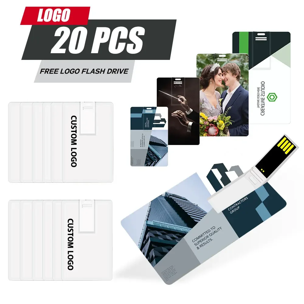20 pack/lot Free Custom photo white Card USB Flash Drive 8GB16GB 32GB customized logo pendrive wedding business gift
20 pack/lot Free Custom photo white Card USB Flash Drive 8GB16GB 32GB customized logo pendrive wedding business gift