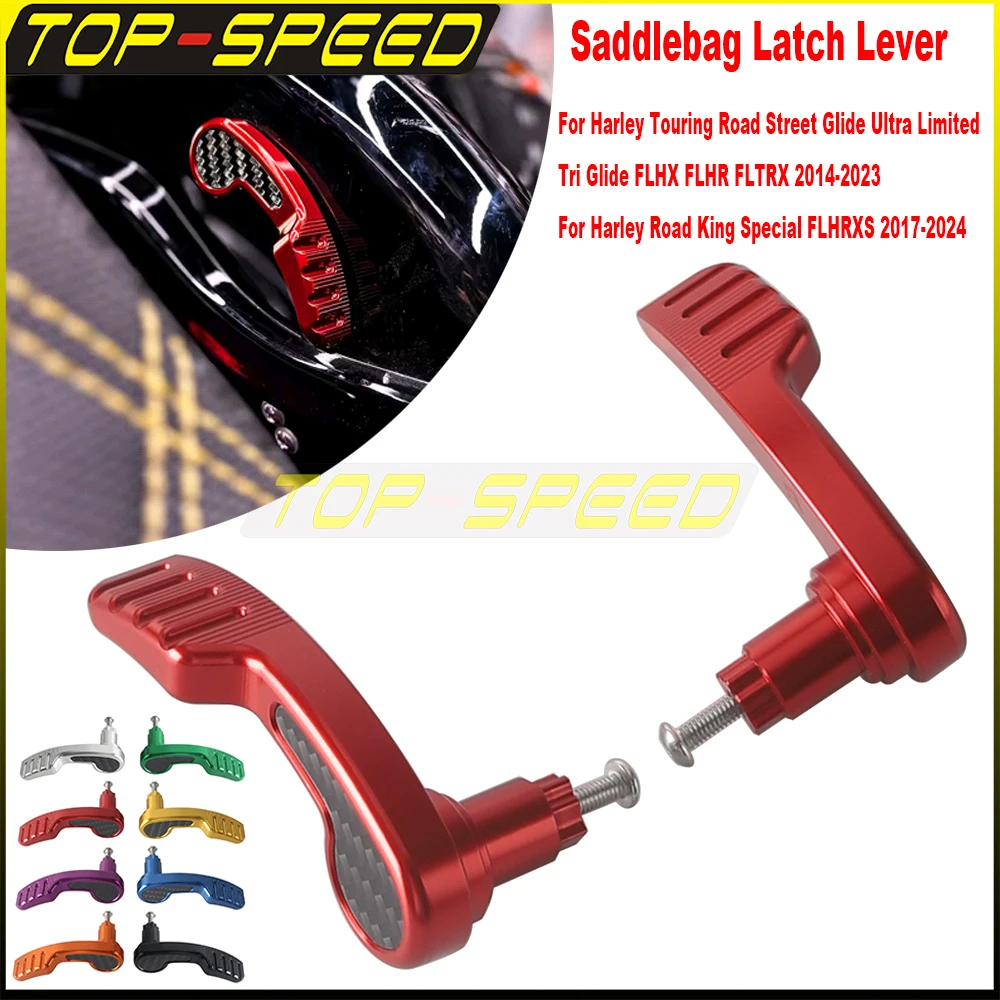 For Harley Touring Road King Special FLHRXS 17-24 Road Street Glide 14-23 Motorcycle Durable CNC Aluminum Saddlebag Latch Lever
For Harley Touring Road King Special FLHRXS 17-24 Road Street Glide 14-23 Motorcycle Durable CNC Aluminum Saddlebag Latch Lever