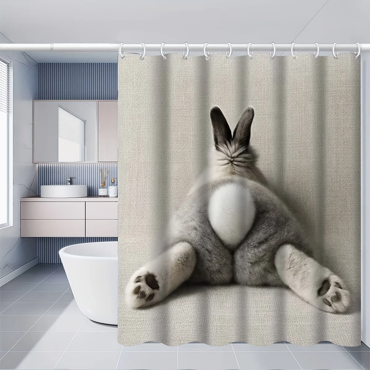 Забавная шторка для душа с изображением кролика, водонепроницаемая, легко чистится, обеспечивает защиту от посторонних глаз, с принтом в виде животных, милый дизайн, нетоксичный материал.
Забавная шторка для душа с изображением кролика, водонепроницаемая, легко чистится, обеспечивает защиту от посторонних глаз, с принтом в виде животных, милый дизайн, нетоксичный материал.