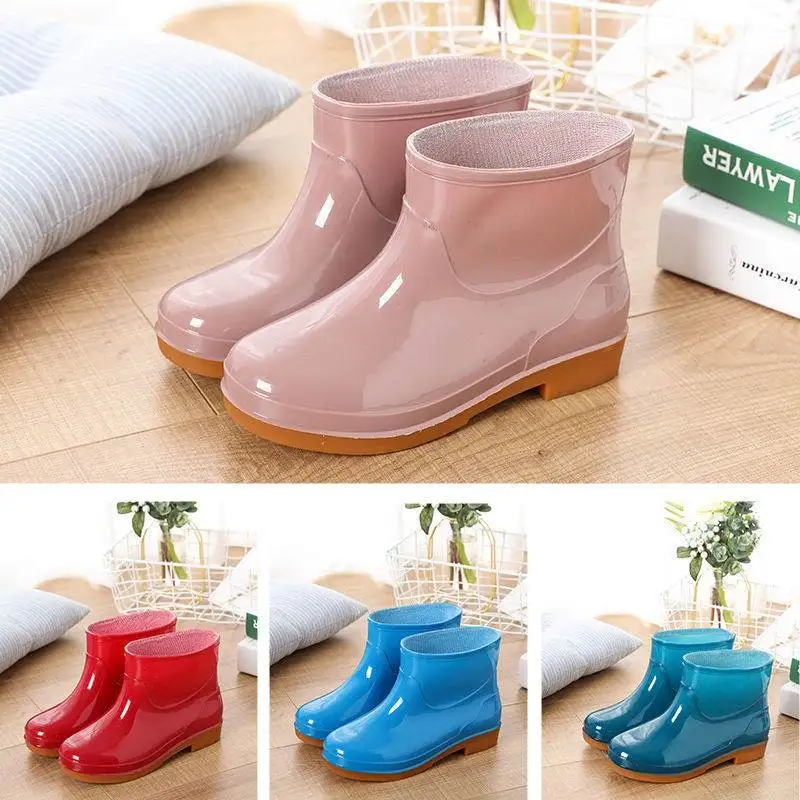 Fashionable Women's Mid-Calf Waterproof Rain Boots Anti-Slip Soft Bottom Car Wash Work Shoes Vegetable Gardening Bootcouns
Fashionable Women's Mid-Calf Waterproof Rain Boots Anti-Slip Soft Bottom Car Wash Work Shoes Vegetable Gardening Bootcouns