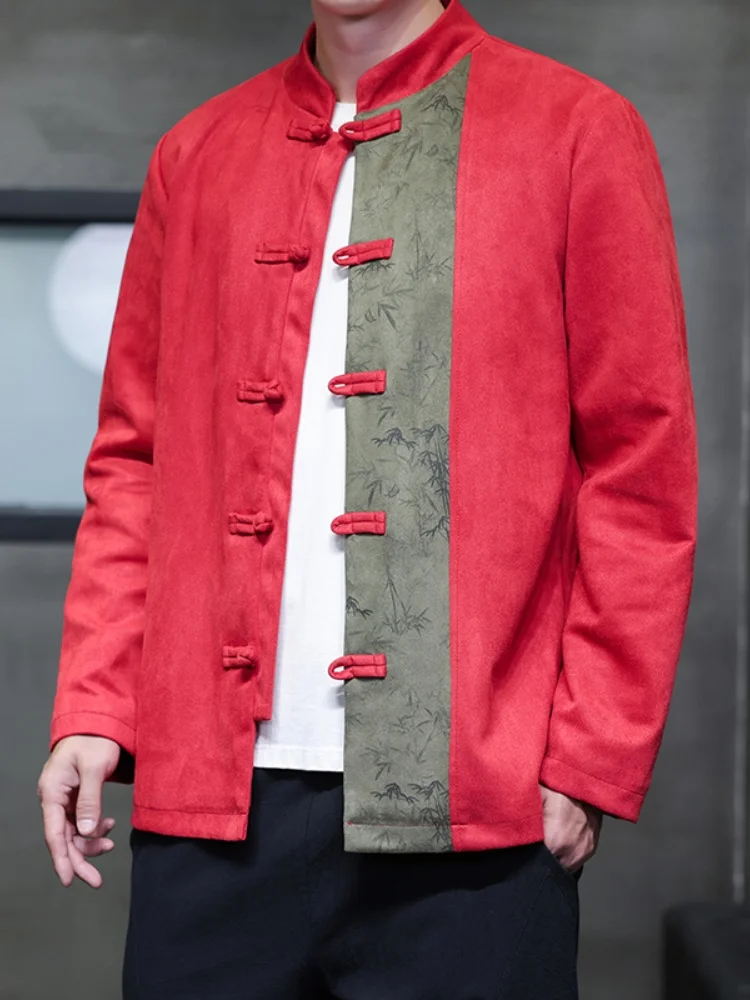Новая китайская мужская куртка в стиле тан, ретро-дизайн, с элементами ханьфу, весна-осень, для мужчин среднего возраста и пожилых отцов
Новая китайская мужская куртка в стиле тан, ретро-дизайн, с элементами ханьфу, весна-осень, для мужчин среднего возраста и пожилых отцов