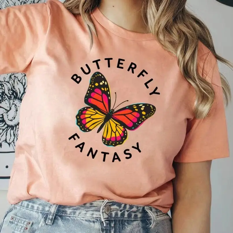 Y2K Women‘s Clothes Cotton Casual T-Shirt Crew Neck Graphic Tees Street Wear Colorful Cute Cartoon Butterfly Fantacy
Y2K Women‘s Clothes Cotton Casual T-Shirt Crew Neck Graphic Tees Street Wear Colorful Cute Cartoon Butterfly Fantacy