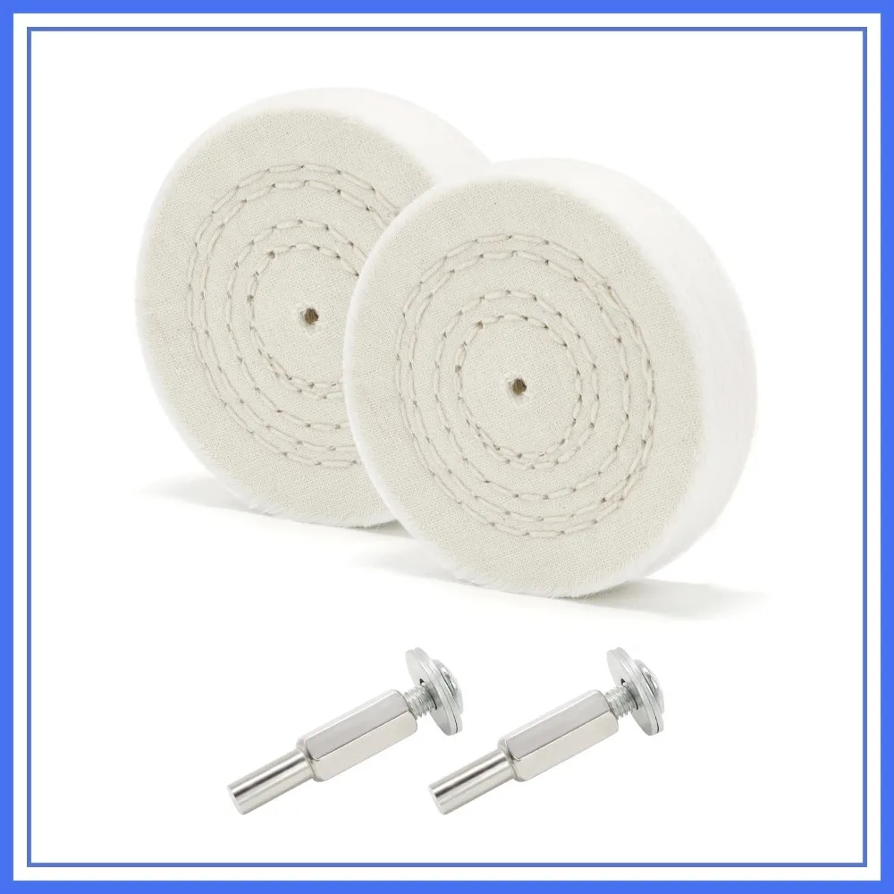 Buffing Polishing Wheel 3" Fine Cotton (50 Ply) 1/4" Arbor with 1/4" Mandrel for Drill - 2Pack
Buffing Polishing Wheel 3" Fine Cotton (50 Ply) 1/4" Arbor with 1/4" Mandrel for Drill - 2Pack