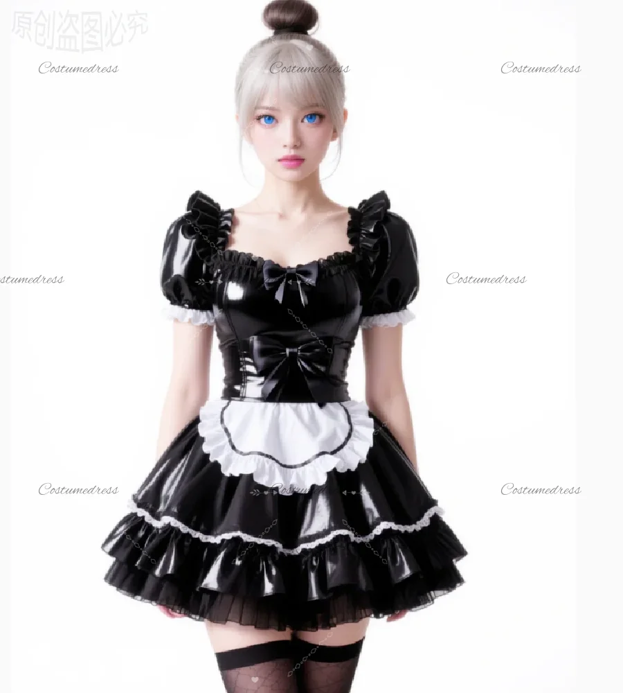 French Maid Black Gothic Evening Dress 2026 Sexy Pvc Mini Short Cosplay Dress Hallowee Withcy Prom Dress Lolita Cocktail Party
French Maid Black Gothic Evening Dress 2026 Sexy Pvc Mini Short Cosplay Dress Hallowee Withcy Prom Dress Lolita Cocktail Party