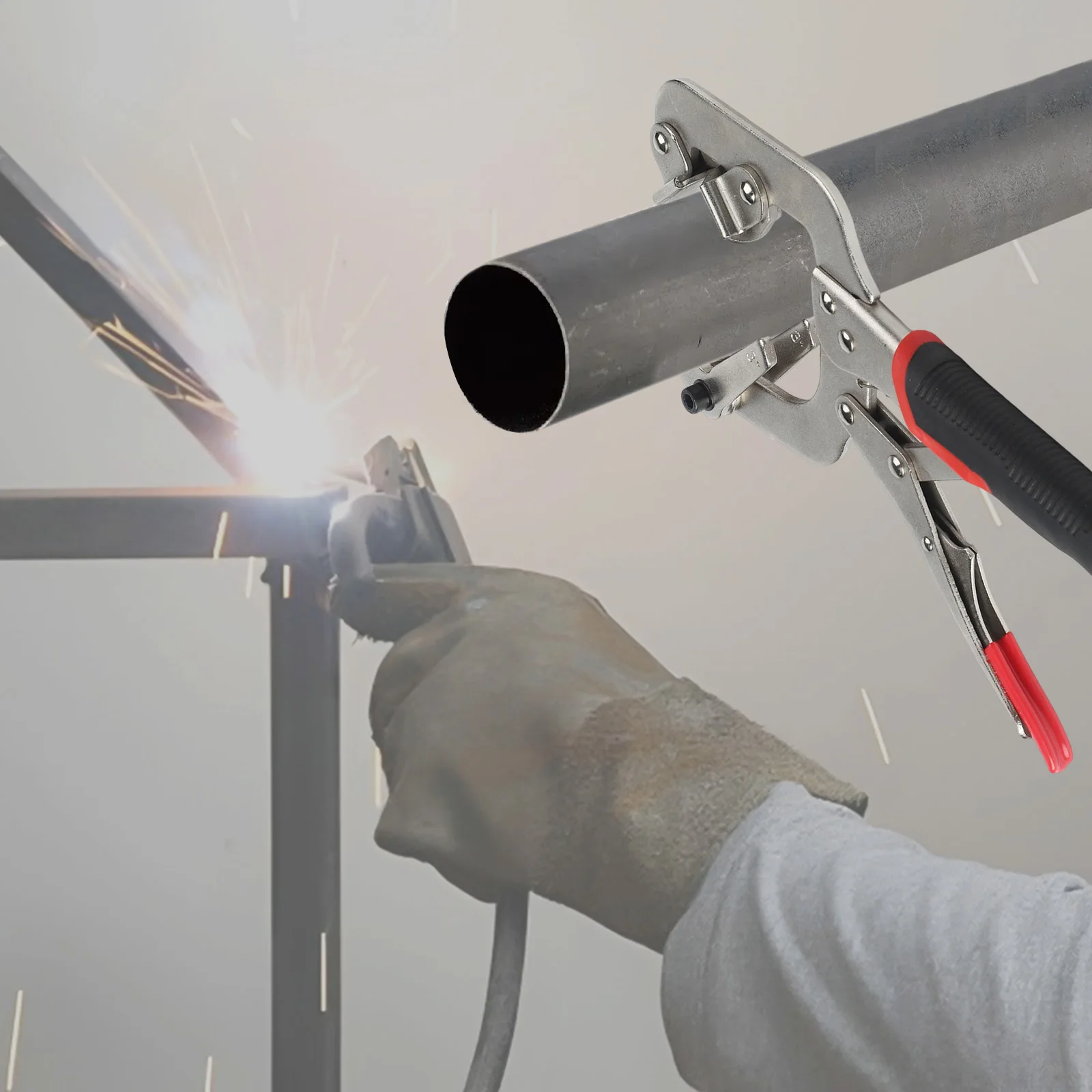 Adjustable Welding Pipe Plier 10 Inch 270° Rotating C Clamp Locking Pliers For 1-3 Inch Round Square Tubes Chrome Vanadium Steel
Adjustable Welding Pipe Plier 10 Inch 270° Rotating C Clamp Locking Pliers For 1-3 Inch Round Square Tubes Chrome Vanadium Steel