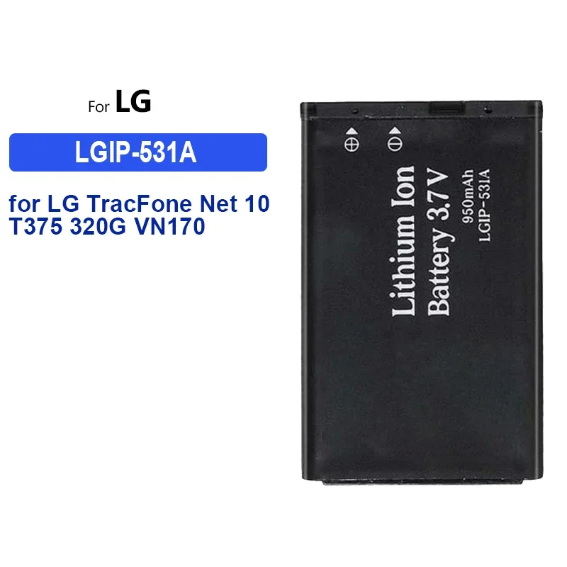 Аккумулятор LGIP-531A для LG Tracfone Net 10 T375 320G VN170 236C A100 Amigo A170 C195 G320GB GB100 GB101 GB106 GB110 + номер отслеживания
Аккумулятор LGIP-531A для LG Tracfone Net 10 T375 320G VN170 236C A100 Amigo A170 C195 G320GB GB100 GB101 GB106 GB110 + номер отслеживания