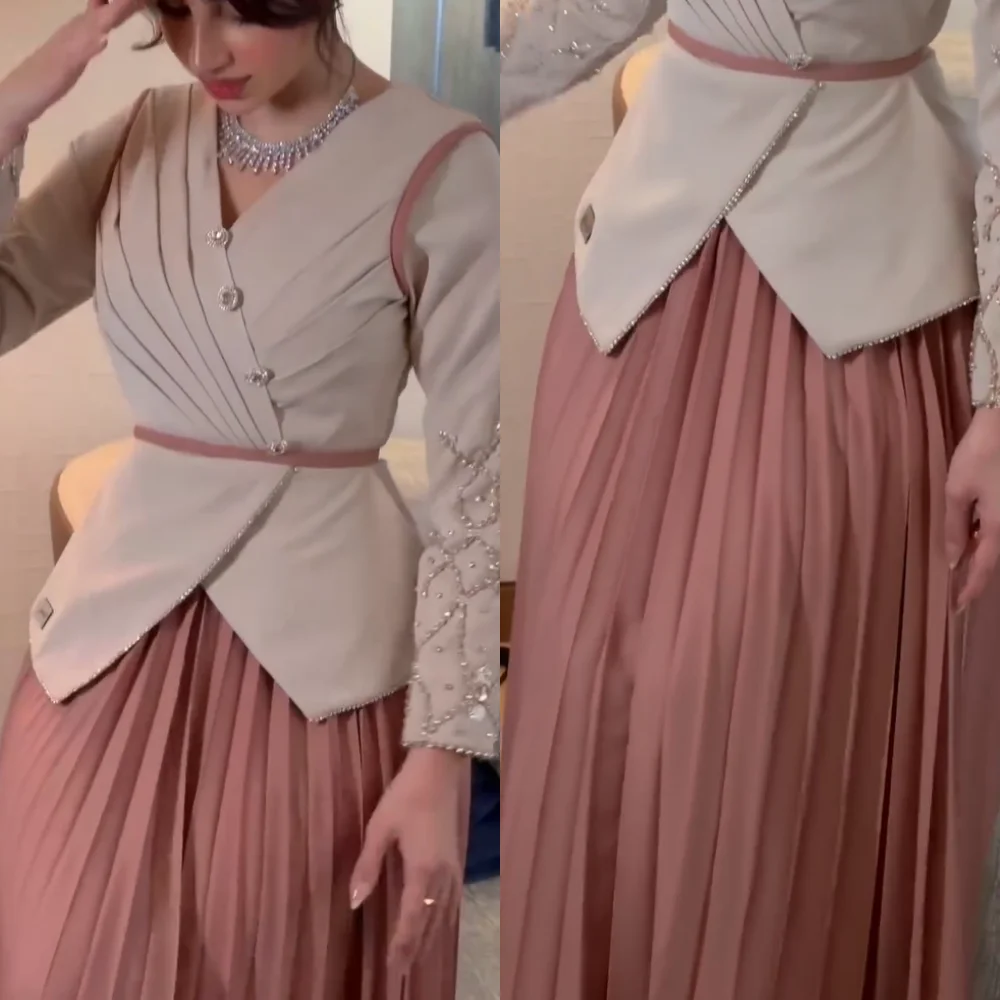 Customized Exquisite Jersey Sequined Pleat A-line V-neck Midi Dresses Bespoke Occasion Homecoming Formal
Customized Exquisite Jersey Sequined Pleat A-line V-neck Midi Dresses Bespoke Occasion Homecoming Formal