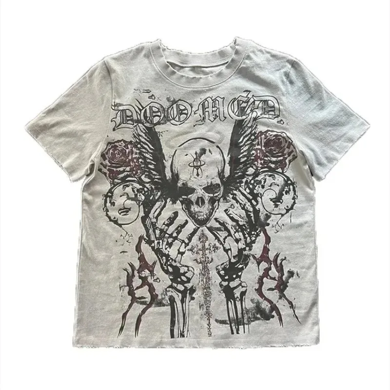 GELITAYIN American Fashion Trend Pattern Print Selling Cotton T-shirts Men Women Y2K Harajuku Hip Hop Retro Short Sleeved Couple
GELITAYIN American Fashion Trend Pattern Print Selling Cotton T-shirts Men Women Y2K Harajuku Hip Hop Retro Short Sleeved Couple