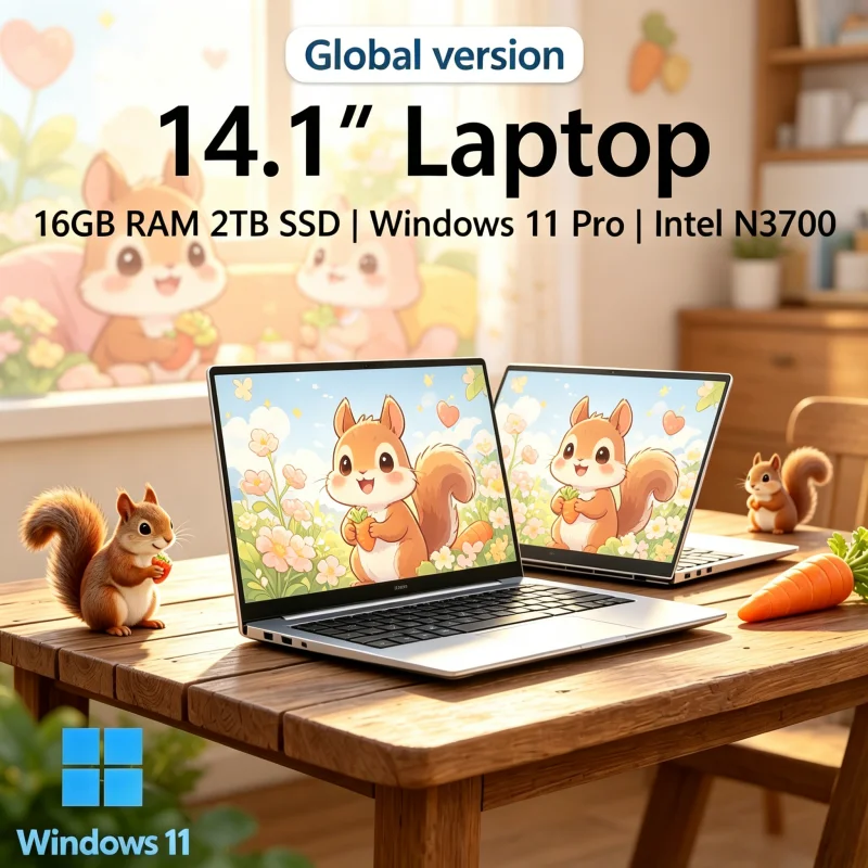 Voguish 2026 Subtle 14.1'' Hyperthin Laptop 16GB RAM 2TB SSD Intel N3700 1080P Screen Windows 11 Pro Sharp Witted Play Focused
Voguish 2026 Subtle 14.1'' Hyperthin Laptop 16GB RAM 2TB SSD Intel N3700 1080P Screen Windows 11 Pro Sharp Witted Play Focused