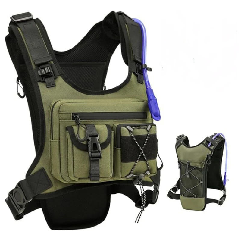 Outdoor Tactical Chest Bag Cycling Hiking Camping Vest Bag Men's Running Multi-pocket Molle Backpack Travel Commute Sports Bags
Outdoor Tactical Chest Bag Cycling Hiking Camping Vest Bag Men's Running Multi-pocket Molle Backpack Travel Commute Sports Bags
