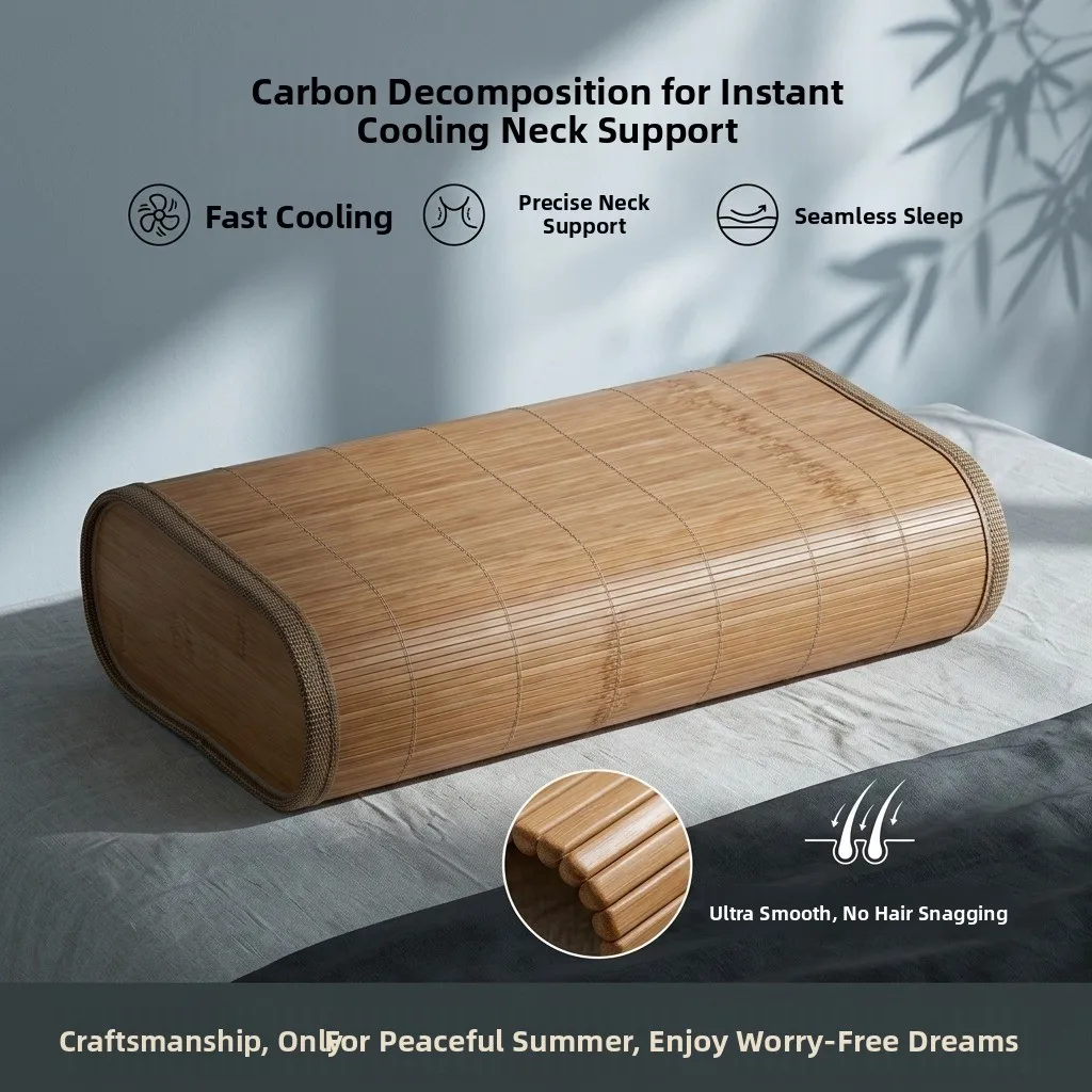 Summer Bamboo Woven Cool Pillow Hollow Center Adult Special Single Person Cooling Fan Mat Rectangular Shape Hard Support
Summer Bamboo Woven Cool Pillow Hollow Center Adult Special Single Person Cooling Fan Mat Rectangular Shape Hard Support