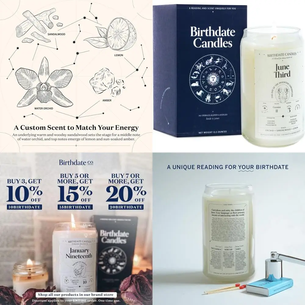 Свеча на день рождения «Близнецы» — аромат орхидеи, сандала и лимона — натуральный соевый и кокосовый воск, время горения 60-80 часов
Свеча на день рождения «Близнецы» — аромат орхидеи, сандала и лимона — натуральный соевый и кокосовый воск, время горения 60-80 часов