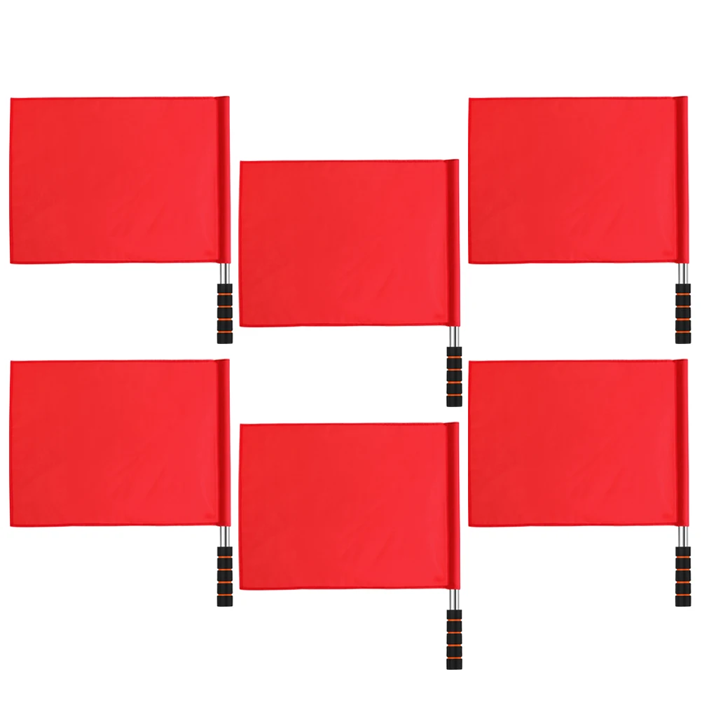 6pcs Referee Flags Lightweight Signal Flags for Sports Events Traffic Control Soccer Accessories Bright Color Sturdy Handle
6pcs Referee Flags Lightweight Signal Flags for Sports Events Traffic Control Soccer Accessories Bright Color Sturdy Handle