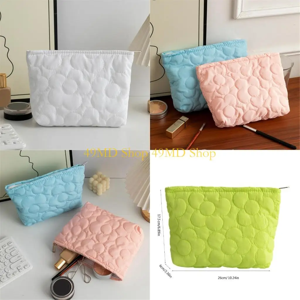 49MD Large Capacity Travel Cosmetic Bag Nylon akeup Bags Toiletry Pouches Perfect for Storing Cosmetics and Brushes
49MD Large Capacity Travel Cosmetic Bag Nylon akeup Bags Toiletry Pouches Perfect for Storing Cosmetics and Brushes