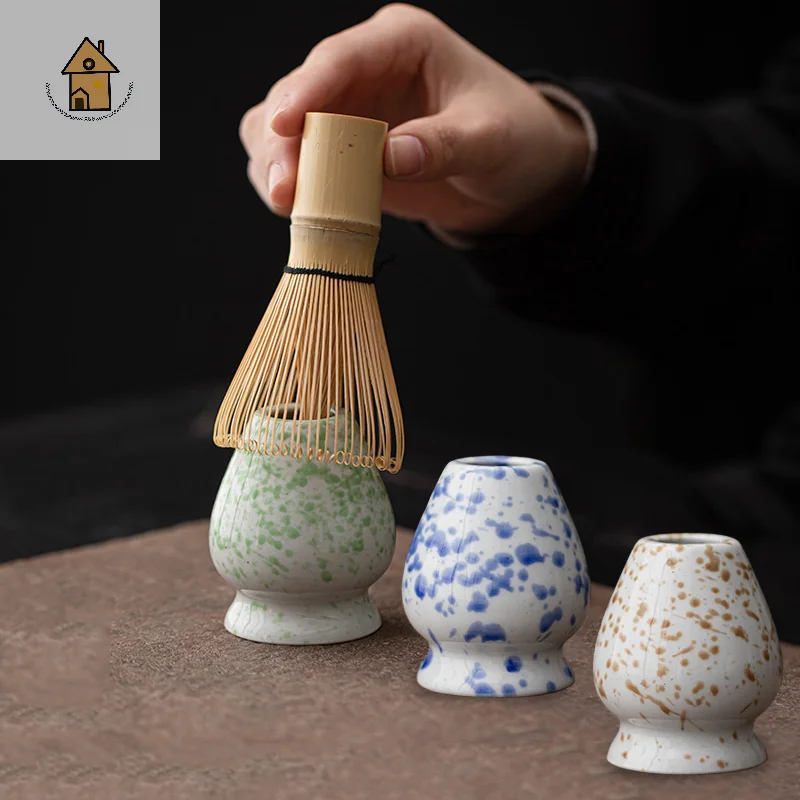 Japanese Ceramic Matcha Green Tea Chasen Holder Stand Bowl Bamboo Whisk Grinder Brushes Tea Tools Holder Tea Accessories Teaware
Japanese Ceramic Matcha Green Tea Chasen Holder Stand Bowl Bamboo Whisk Grinder Brushes Tea Tools Holder Tea Accessories Teaware