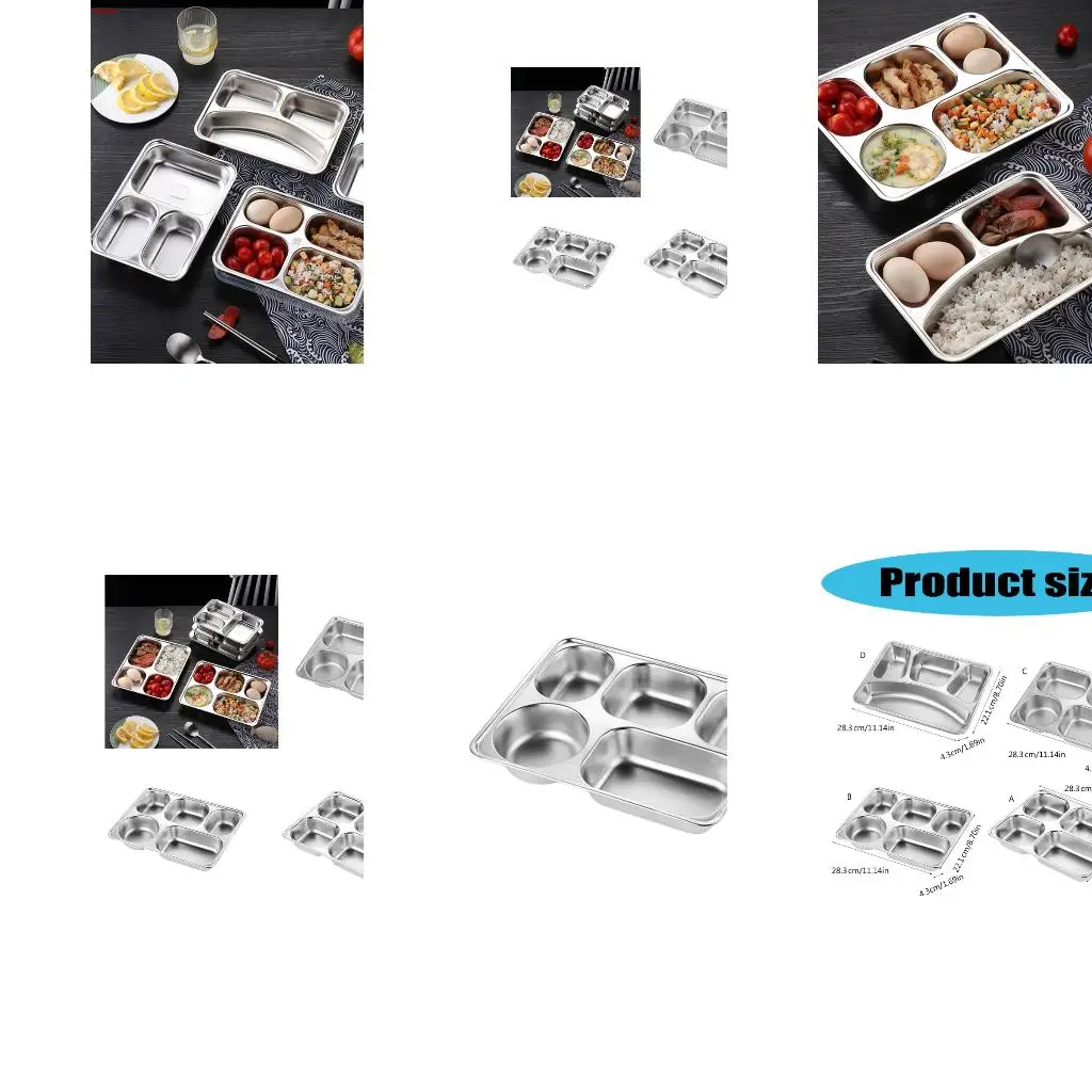 Multiple Section Stainless Steel Tray for School Office Dining Separation high quality
Multiple Section Stainless Steel Tray for School Office Dining Separation high quality