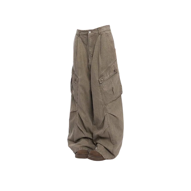 Streetwear Retro Washing Cargo Jeans Women American Y2K High Waist Hip Hop Wide Leg Pants Female Baggy Big Pockets Denim Pants
Streetwear Retro Washing Cargo Jeans Women American Y2K High Waist Hip Hop Wide Leg Pants Female Baggy Big Pockets Denim Pants