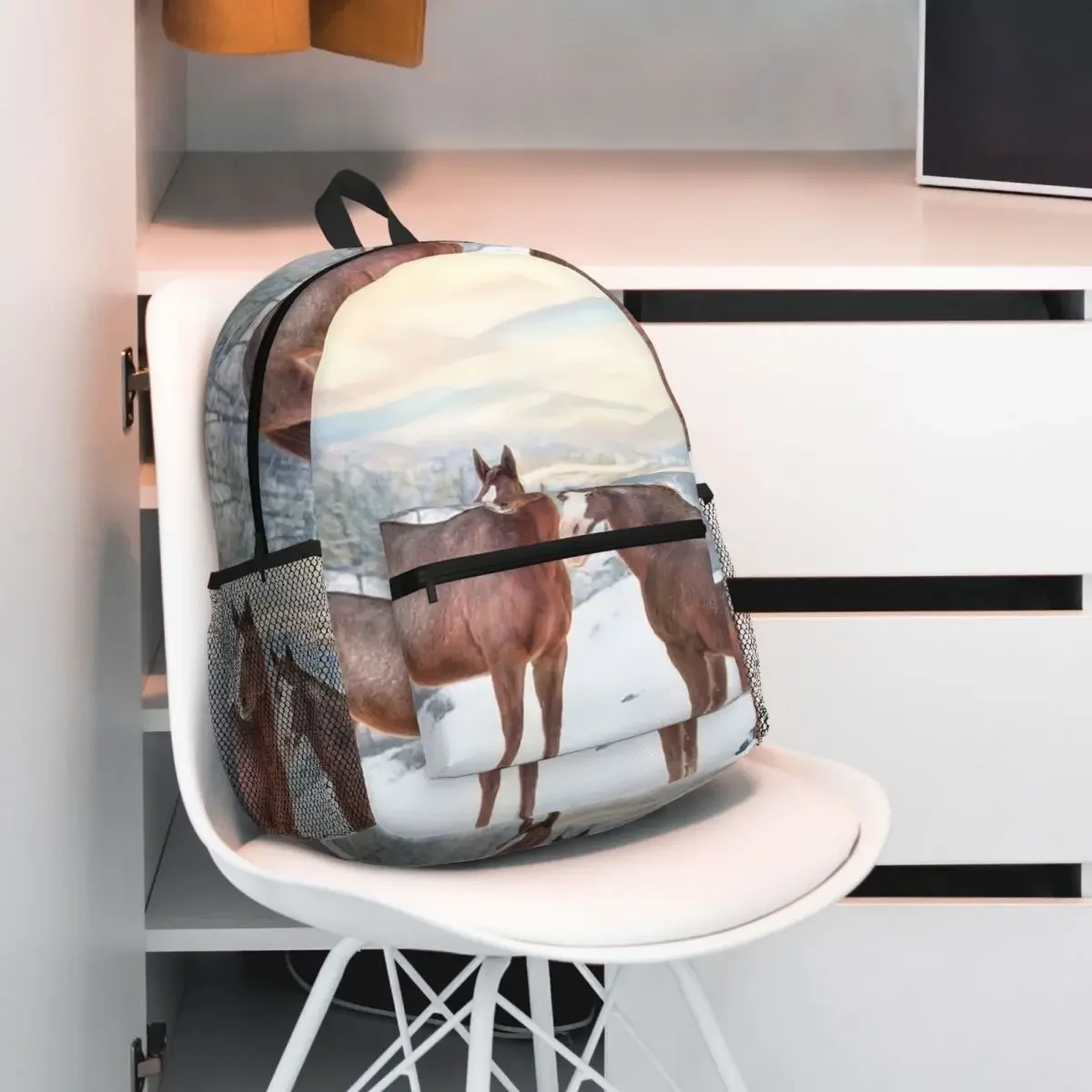 Рюкзак с лошадьми со снегом и закатом, рюкзак большой вместимости, детская сумка для книг, школьная сумка, сумки на плечо для мужчин и женщин
Рюкзак с лошадьми со снегом и закатом, рюкзак большой вместимости, детская сумка для книг, школьная сумка, сумки на плечо для мужчин и женщин