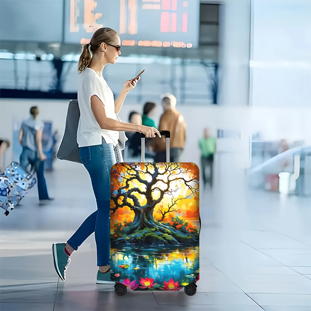 1PC Fantasy Tree View luggage cover for luggage sizes 18-32 inches; dust and elastic travel accessories to effectively protec
1PC Fantasy Tree View luggage cover for luggage sizes 18-32 inches; dust and elastic travel accessories to effectively protec