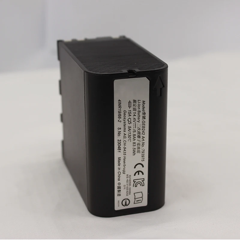 14.4v 5800mAh Li-ion battery GEB242 for Leic TS30/50/60 TM30/50/60 total station
14.4v 5800mAh Li-ion battery GEB242 for Leic TS30/50/60 TM30/50/60 total station