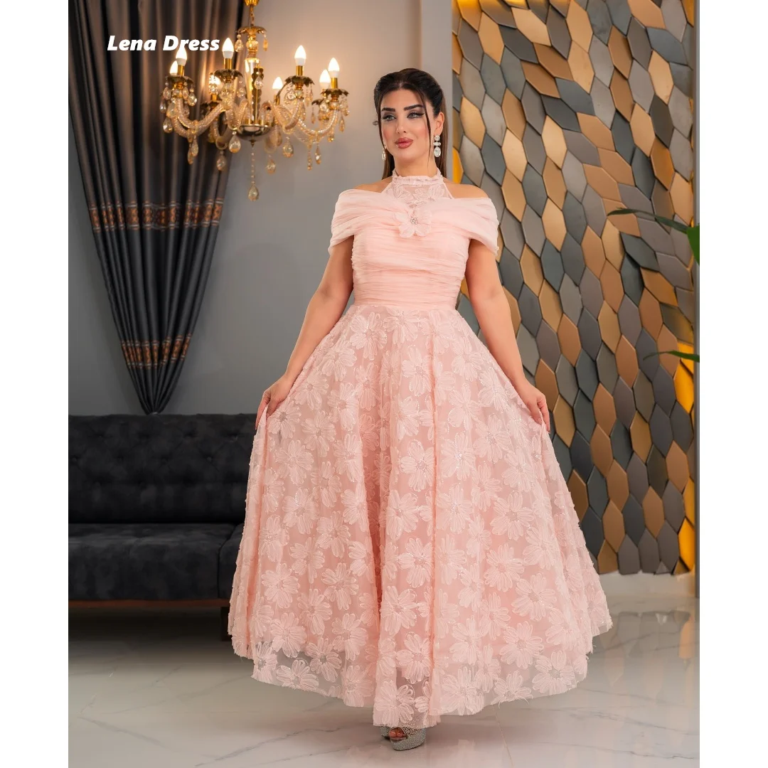 Lena Ball Gown Dress Flower Luxurious Women's Evening Dresses for Special Occasions A-line Customization Short Sleeved Prom 2025
Lena Ball Gown Dress Flower Luxurious Women's Evening Dresses for Special Occasions A-line Customization Short Sleeved Prom 2025