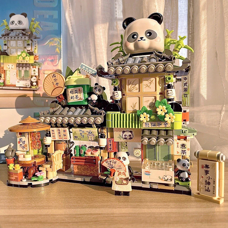 LOZ Panda Tea House Foldable Street View, Mini Particle Building Blocks, DIY House Toy Decoration
LOZ Panda Tea House Foldable Street View, Mini Particle Building Blocks, DIY House Toy Decoration