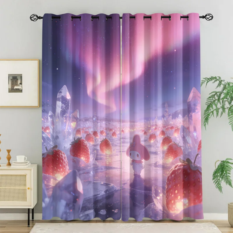 2Pcs Sanrio My Melody Strawberry Blackout Curtains, Cute Cartoon Window Drapes for Kids Girls Bedroom Living Room Home Decor
2Pcs Sanrio My Melody Strawberry Blackout Curtains, Cute Cartoon Window Drapes for Kids Girls Bedroom Living Room Home Decor