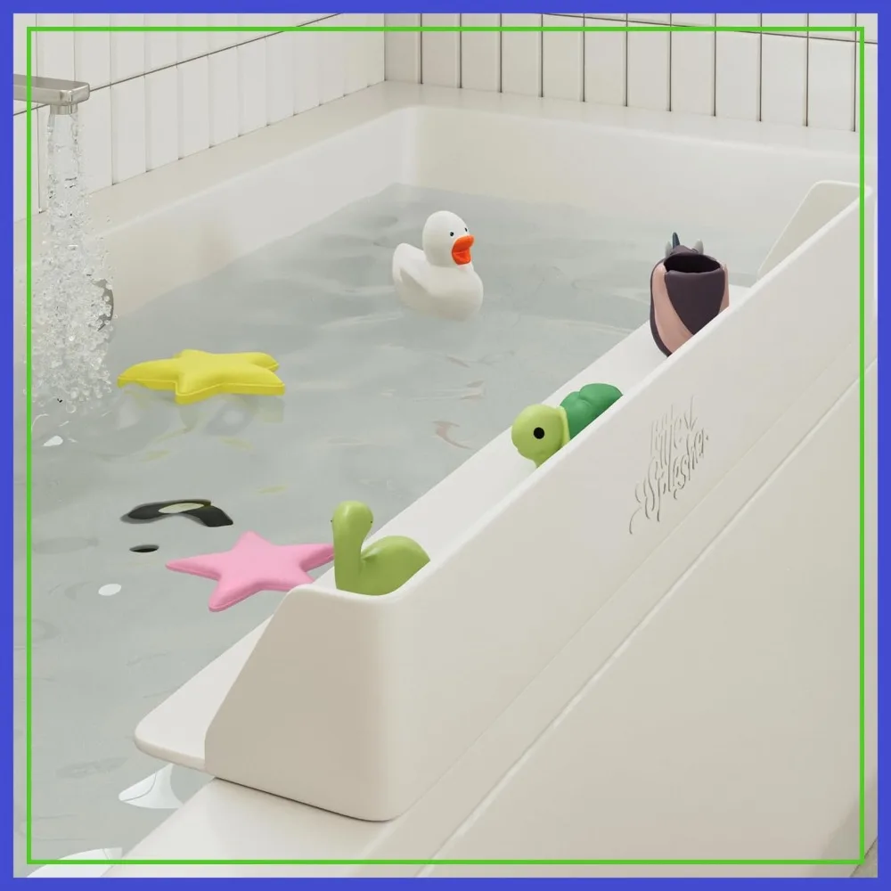 Bathtub Splash Guard Play Shelf - Toy Tray Caddy Holder with Suction Cups, No Mess Water Spill for Toddlers (White)
Bathtub Splash Guard Play Shelf - Toy Tray Caddy Holder with Suction Cups, No Mess Water Spill for Toddlers (White)