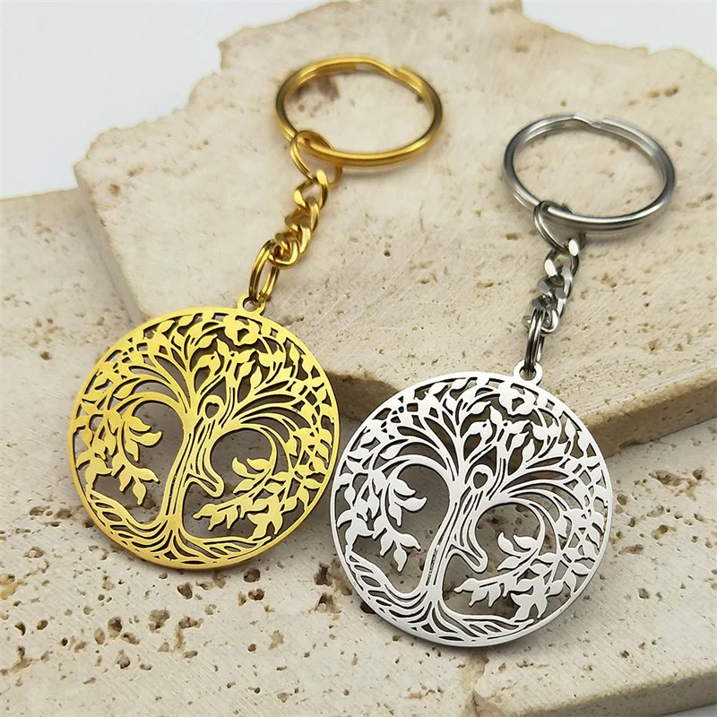 Yoga Healing Tree of Life Keychain For Women Men Stainless Steel Gold Color Lucky amulet Key Ring Holder Jewelry K8584S01
Yoga Healing Tree of Life Keychain For Women Men Stainless Steel Gold Color Lucky amulet Key Ring Holder Jewelry K8584S01