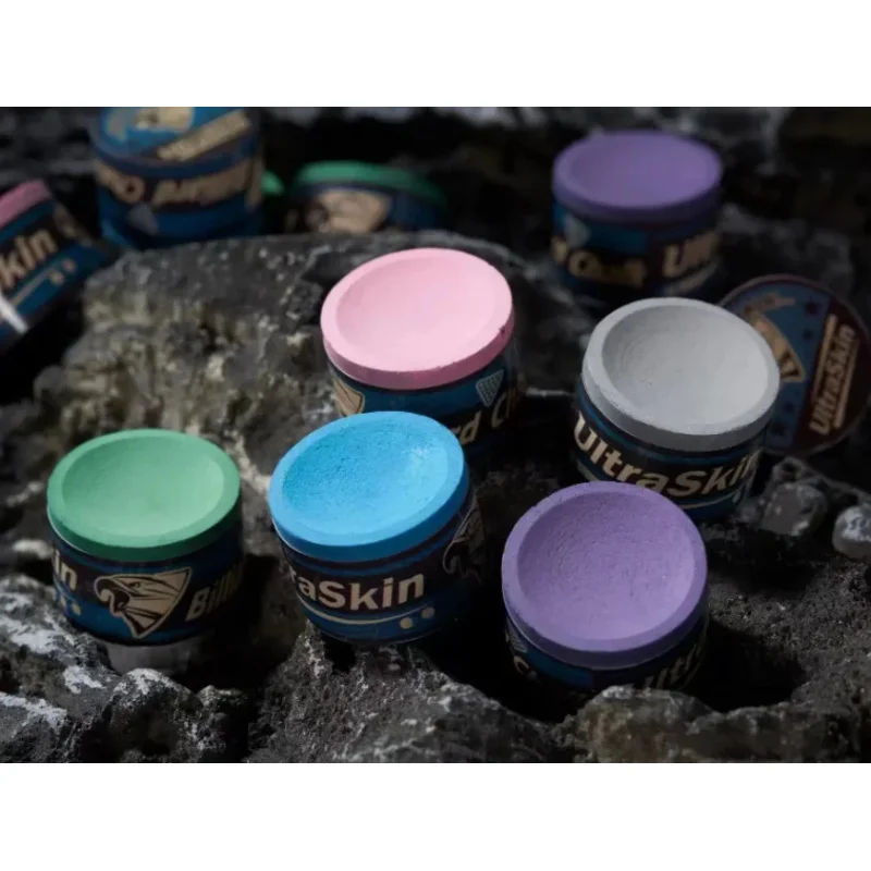 Promotion Billiard Accessory UltraSkin Round Shape Chalk Green/Blue/Grey/Purple/Pink Snooker & Billiards Cue Chalks for Sale
Promotion Billiard Accessory UltraSkin Round Shape Chalk Green/Blue/Grey/Purple/Pink Snooker & Billiards Cue Chalks for Sale
