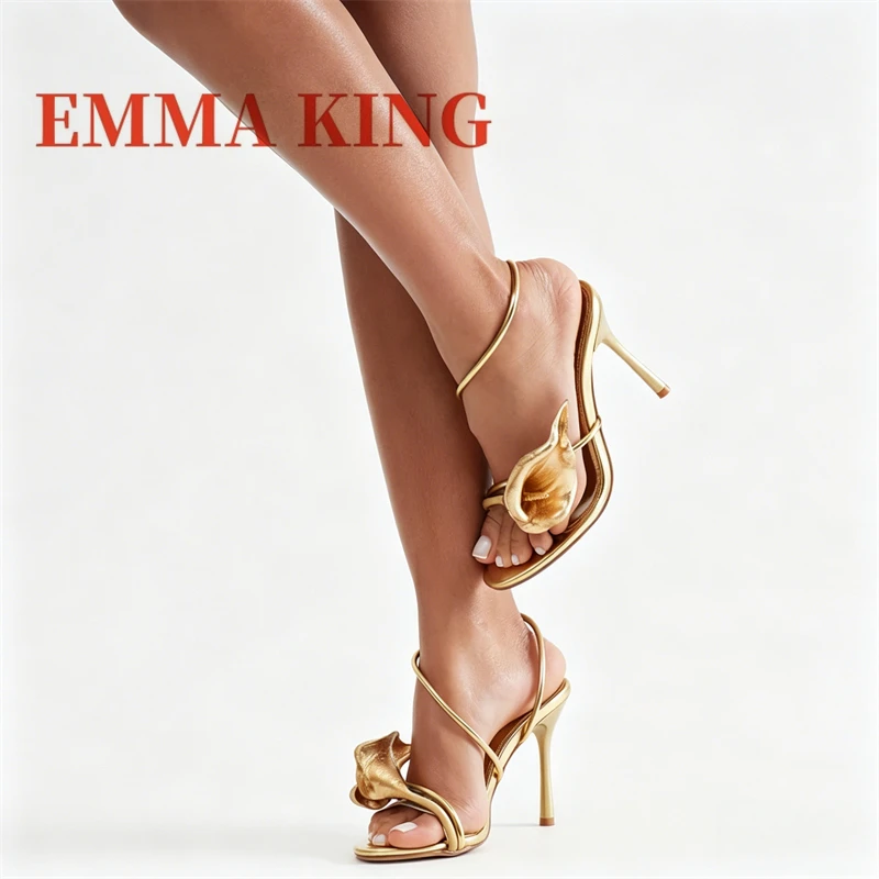 Flower Metallic Sandals In Gold,Round Toe Slingback Stiletto Heels Sandals,Elegant Evening Party Shoes for Women Summer Sandals
Flower Metallic Sandals In Gold,Round Toe Slingback Stiletto Heels Sandals,Elegant Evening Party Shoes for Women Summer Sandals