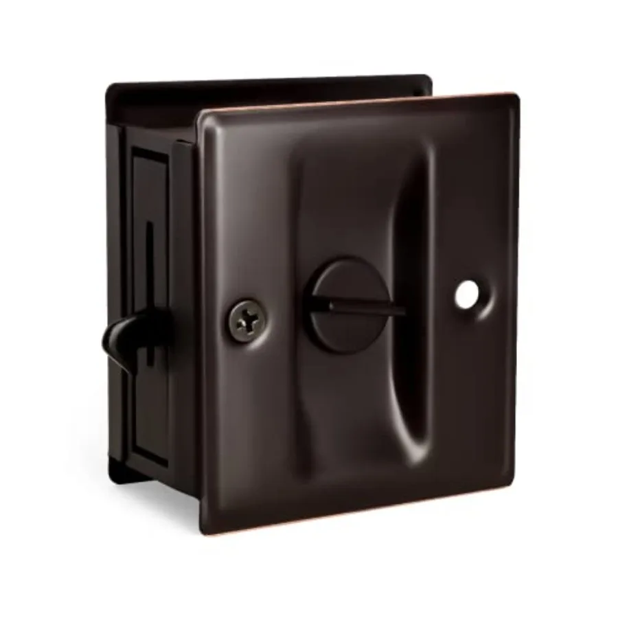Privacy Sliding Door Lock with Pull Brass- Replace Old Or Damaged Pocket Door Locks Quickly and Easily, 2-3/4"x2-1/2", for Door
Privacy Sliding Door Lock with Pull Brass- Replace Old Or Damaged Pocket Door Locks Quickly and Easily, 2-3/4"x2-1/2", for Door