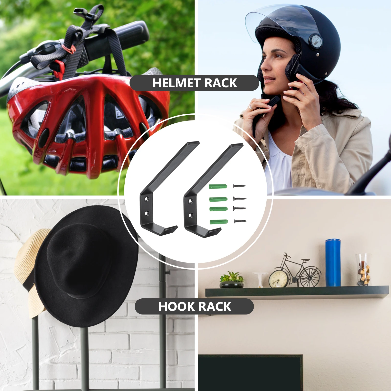 Motorcycle Rack Wall mounted Hanger Metal Hooks Coat Hat Multi purpose Mount Durable Display Home Tidy Space Saver
Motorcycle Rack Wall mounted Hanger Metal Hooks Coat Hat Multi purpose Mount Durable Display Home Tidy Space Saver