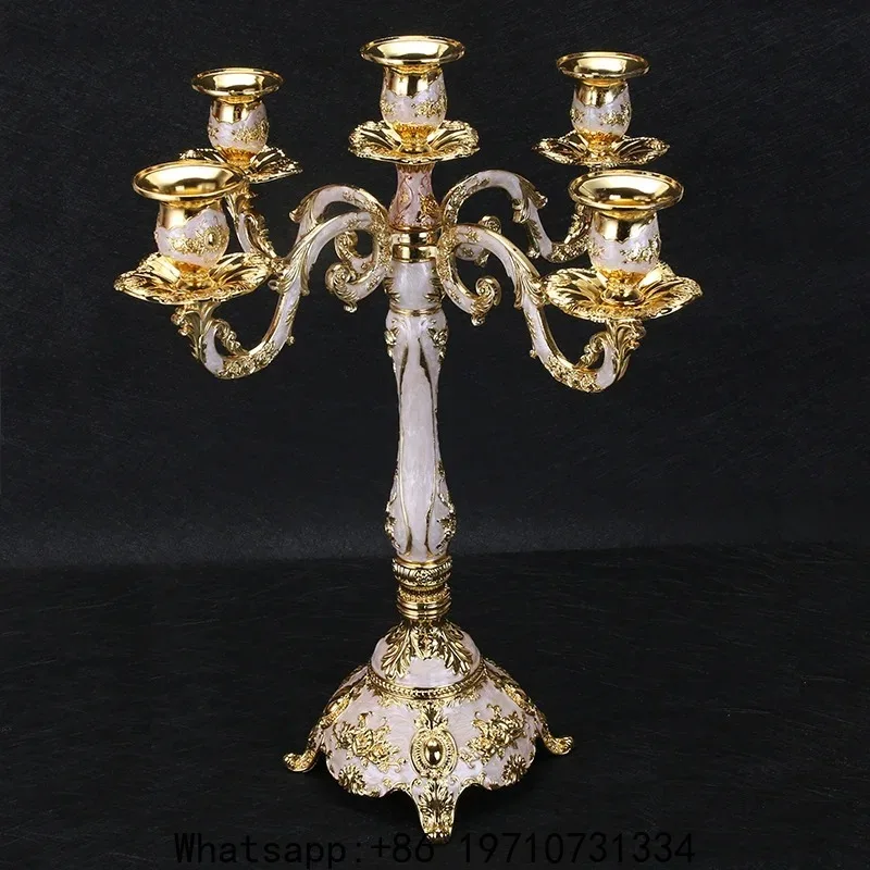 5 Arms Candle Holders Luxury Wedding Desktop Decorative Ornaments Vintage 3 Arm Candle Holder Elegant Home Decorations
5 Arms Candle Holders Luxury Wedding Desktop Decorative Ornaments Vintage 3 Arm Candle Holder Elegant Home Decorations
