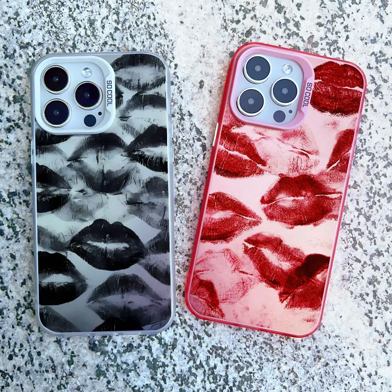 Red lip print fashion phone case for iPhone 16 11 14 15 Pro Max 13 12 Mini Pro Max 15 14 Plus Shockproof Laser Matte Back Covers
Red lip print fashion phone case for iPhone 16 11 14 15 Pro Max 13 12 Mini Pro Max 15 14 Plus Shockproof Laser Matte Back Covers