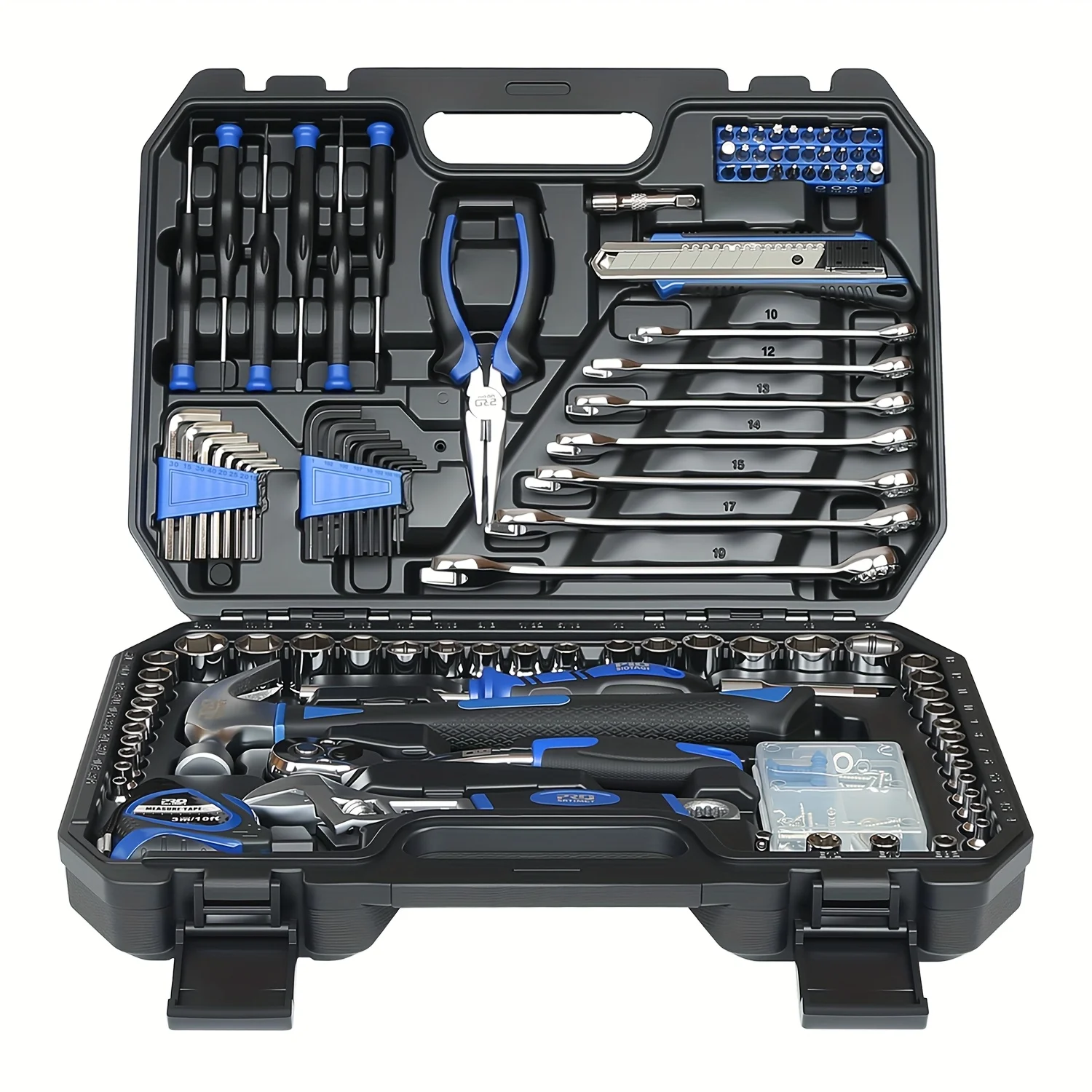Prostormer 200pcs Hand Tool Set, General Home And Auto Repair Tool Kit With Toolbox Storage Case For Mechanical Repair, Home Maintenance
Prostormer 200pcs Hand Tool Set, General Home And Auto Repair Tool Kit With Toolbox Storage Case For Mechanical Repair, Home Maintenance