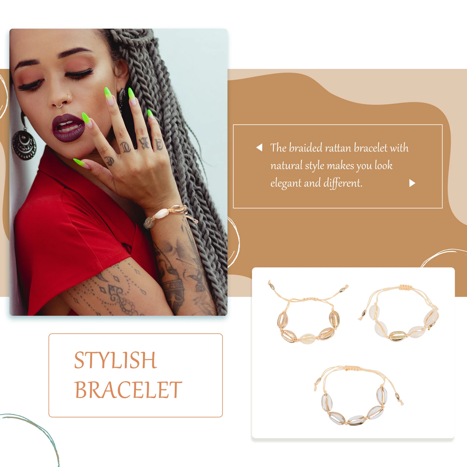 3Pcs Braided Bracelet with Shell Charms Adjustable Beach Jewelry for Women Girls Perfect Gift Valentine Mother Day
3Pcs Braided Bracelet with Shell Charms Adjustable Beach Jewelry for Women Girls Perfect Gift Valentine Mother Day