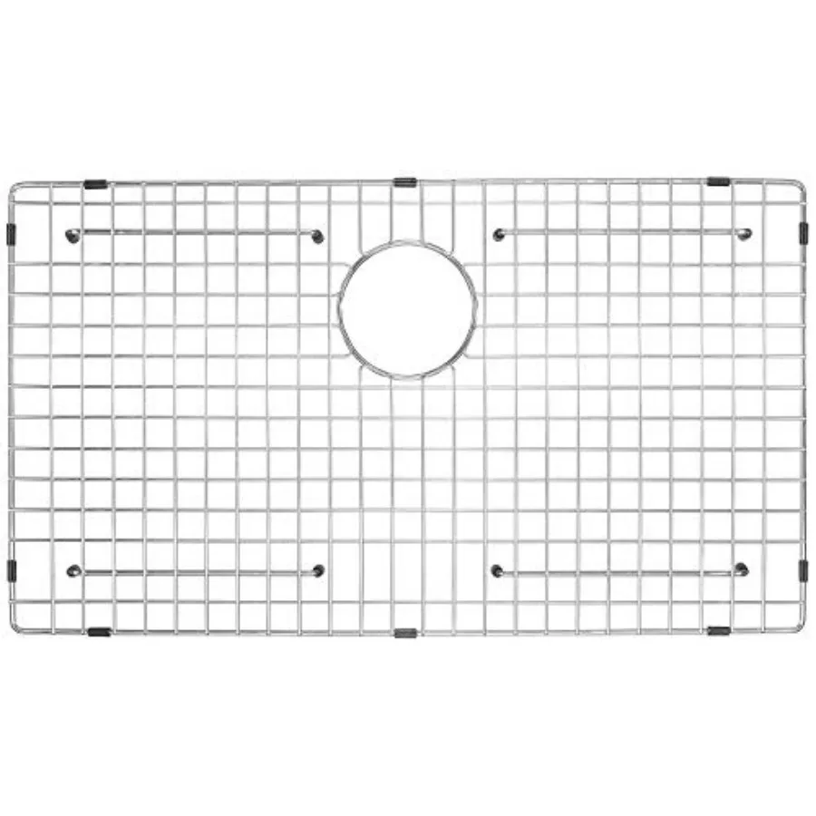 Kitchen Sink Bottom Grid and Sink Protector, 304 Premium Stainless Steel, dim 27 1/2" x 15 11/16"
Kitchen Sink Bottom Grid and Sink Protector, 304 Premium Stainless Steel, dim 27 1/2" x 15 11/16"
