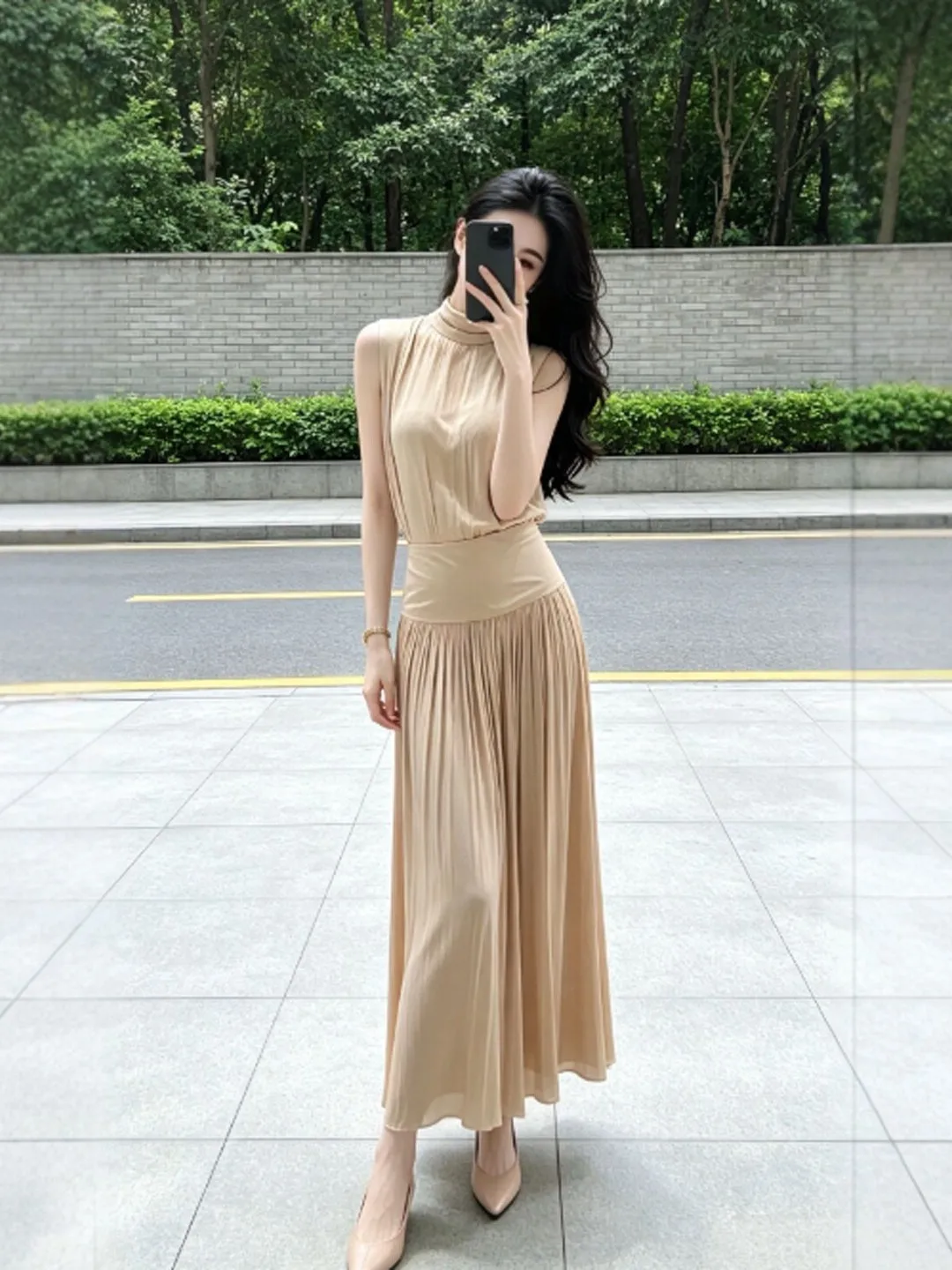 Elegant Korean Style Two-Piece Set with Strap Top And High Waist Skirt Comfortable Breathable Summer Outfit for Women
Elegant Korean Style Two-Piece Set with Strap Top And High Waist Skirt Comfortable Breathable Summer Outfit for Women