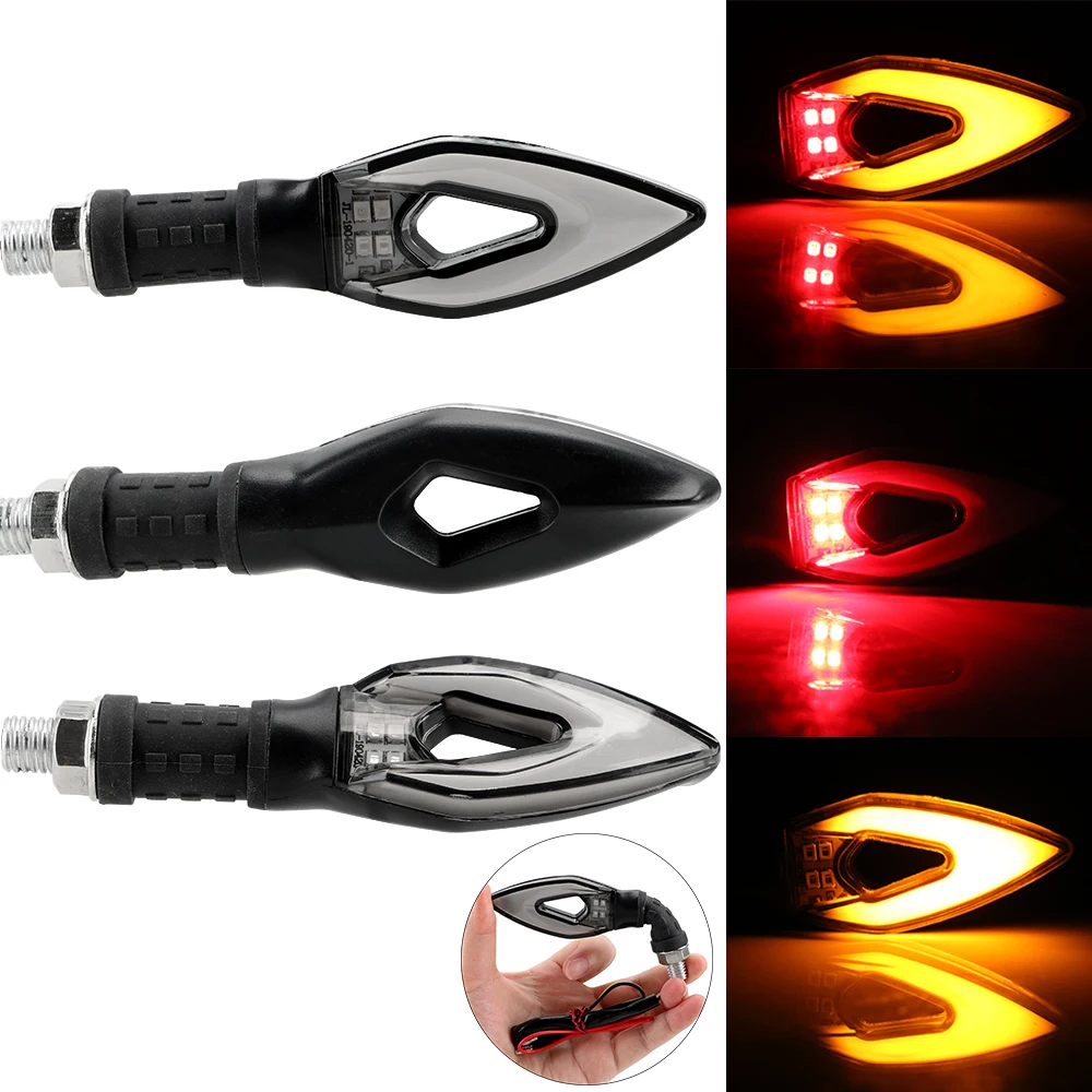 Flexible Tail Light Turn Indicator Lamp Motorcycle Turn Signals Light Motorbike Accessories 2Pcs/set Universal
Flexible Tail Light Turn Indicator Lamp Motorcycle Turn Signals Light Motorbike Accessories 2Pcs/set Universal