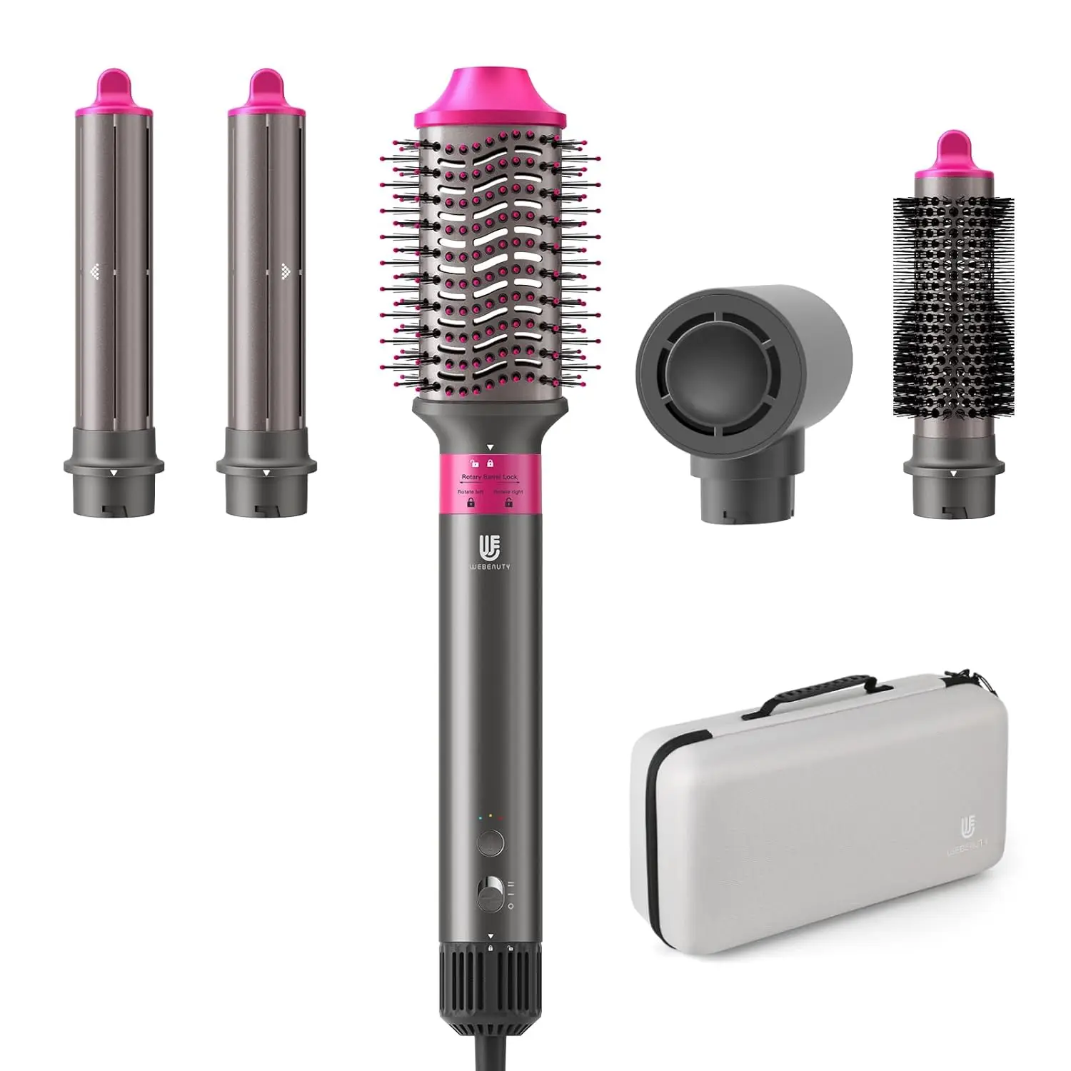 5-in-1 Hot Air Brush: 110,000 RPM Fast Dry, Curl & Straighten, Ceramic + Ionic, No Heat Damage, Travel Case (Red)
5-in-1 Hot Air Brush: 110,000 RPM Fast Dry, Curl & Straighten, Ceramic + Ionic, No Heat Damage, Travel Case (Red)